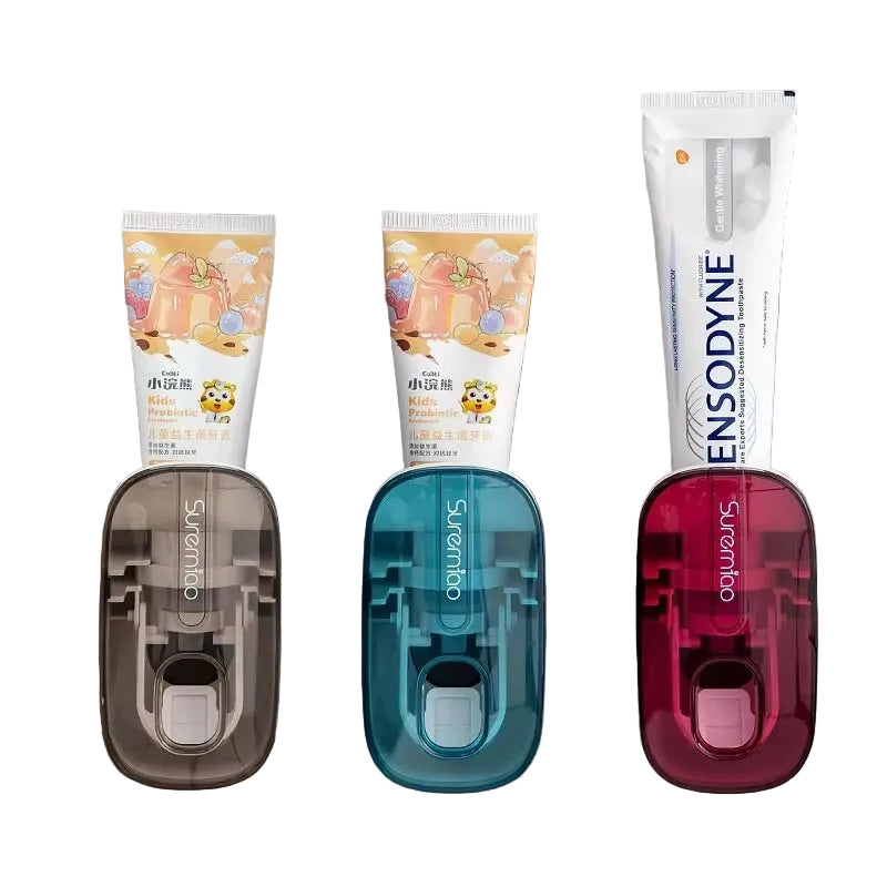 1 PCS Automatic Toothpaste Dispenser Bathroom Accessories Wall Mount Lazy Toothpaste Squeezer Toothbrush Holder